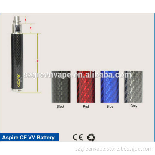 New design Original Aspire Battery Aspire CF Battery Series Aspire CF VV Greenvape